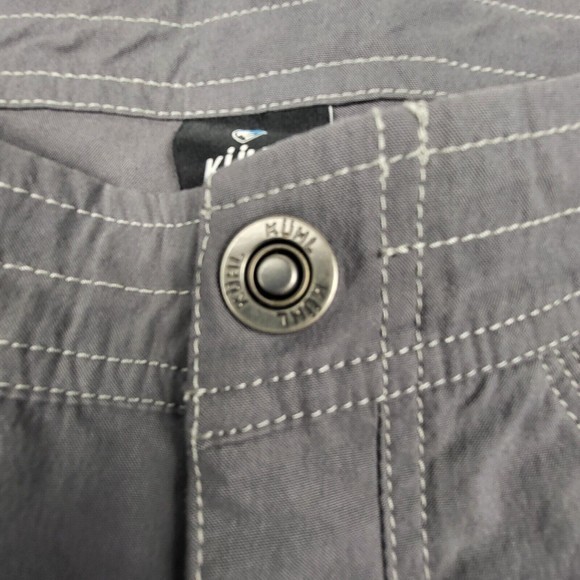 Kuhl Splash 11" Womens‎ Size 2 Grey Carbon Cargo Stretch Hiking Camping Shorts - Picture 7 of 9